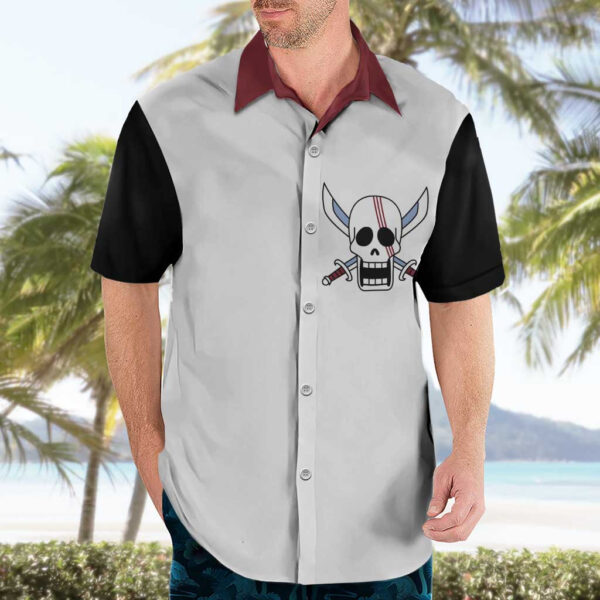 Chemise hawaïenne Shanks cheveux rouges One Piece uniforme anime - Maison Otaku – Image 3
