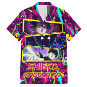 Chemise hawaïenne Shigeo Kageyama Mob Psycho 100 anime - Maison Otaku