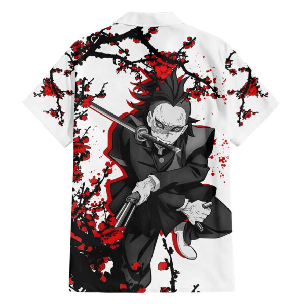 Chemise hawaïenne Sanemi Shinazugawa Demon Slayer anime Japon - Maison Otaku – Image 2