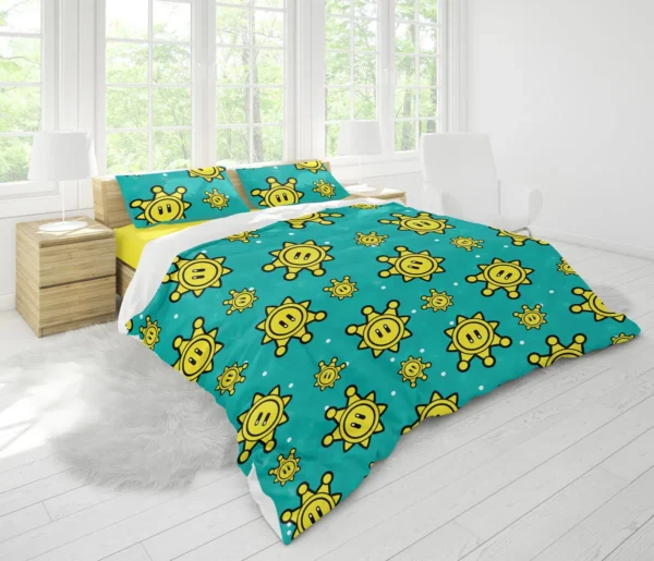 Housse De Couette Motif Brillant Super Mario Parure de lit Ensemble De Literie – Image 2