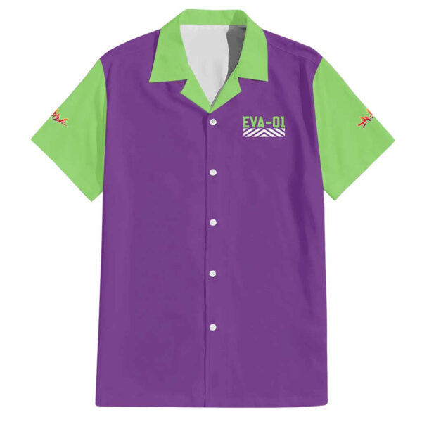 Chemise hawaïenne Shinji Ikari x Eva 01 Neon Genesis Evangelion anime - Maison Otaku