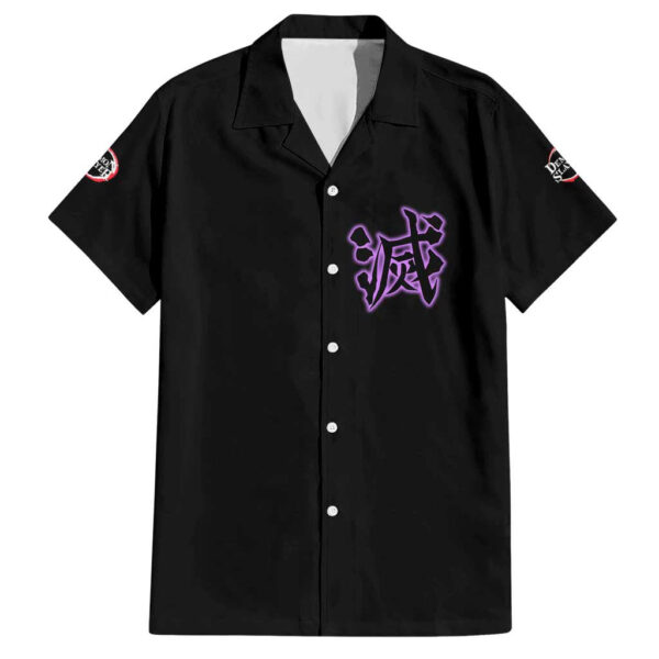 Chemise hawaïenne Shinobu Kocho Demon Slayer anime style art - Maison Otaku – Image 2