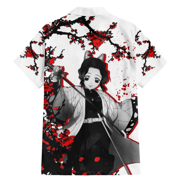Chemise hawaïenne Shinobu Kocho Demon Slayer anime Japon - Maison Otaku – Image 2