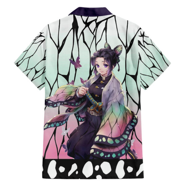 Chemise hawaïenne Shinobu Kocho Demon Slayer anime Japon - Maison Otaku – Image 2