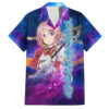 Chemise hawaïenne Shinozaki Rika Lisbeth Sword Art Galaxy - Maison Otaku