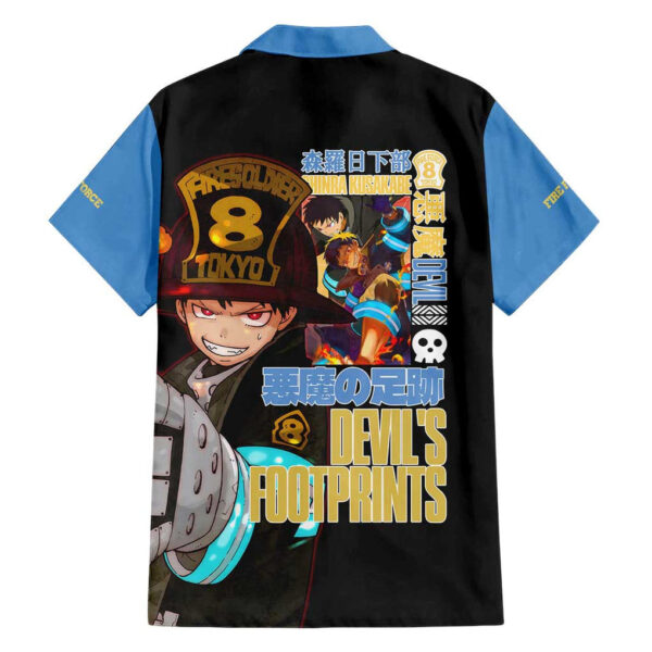 Chemise hawaïenne Shinra Kusakabe Fire Force anime - Maison Otaku – Image 2
