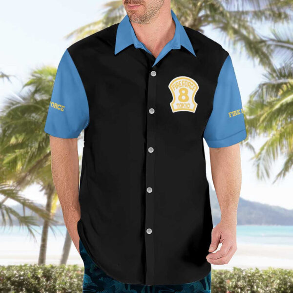 Chemise hawaïenne Shinra Kusakabe Fire Force anime - Maison Otaku – Image 3