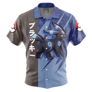Chemise hawaïenne Attaque Noctali Brillant Pokémon - Maison Otaku