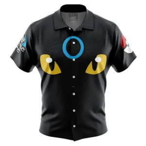Chemise hawaïenne Visage Noctali Brillant Pokémon - Maison Otaku