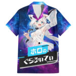 Chemise hawaïenne Shirakami Fubuki Holo Live Galaxy – Maison Otaku