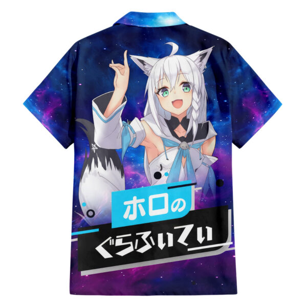Chemise hawaïenne Shirakami Fubuki Holo Live Galaxy - Maison Otaku – Image 2