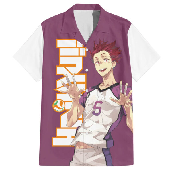 Chemise hawaïenne Shiratorizawa Satori Tendo Haikyu - Maison Otaku