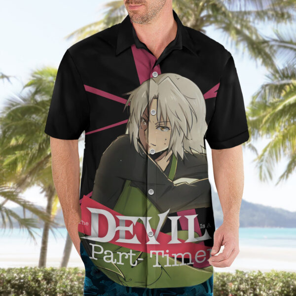 Chemise hawaïenne Shiro Ashiya The Devil Part Timer anime - Maison Otaku – Image 3