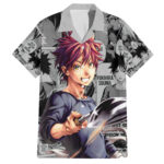 Chemise hawaïenne Shokugeki no Soma Yukihira Souma anime – Maison Otaku