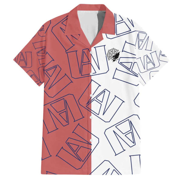 Chemise hawaïenne Shoto Todoroki emblème mix My Hero Academia anime - Maison Otaku