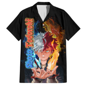 Chemise hawaïenne Shoto Todoroki My Hero Academia anime - Maison Otaku