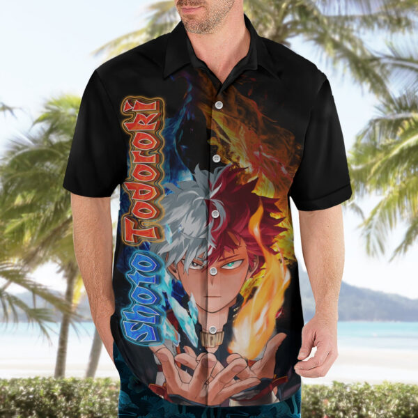 Chemise hawaïenne Shoto Todoroki My Hero Academia anime - Maison Otaku – Image 3