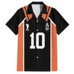 Chemise hawaïenne Shoyo Hinata numéro 10 Karasuno – Maison Otaku