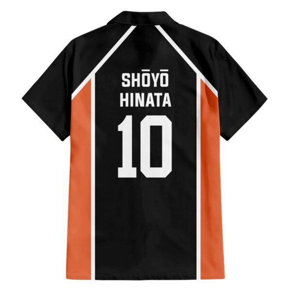 Chemise hawaïenne Shoyo Hinata numéro 10 Karasuno - Maison Otaku – Image 2