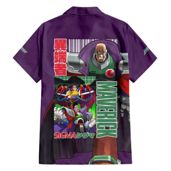Chemise hawaïenne Sigma Mega Man anime - Maison Otaku – Image 2
