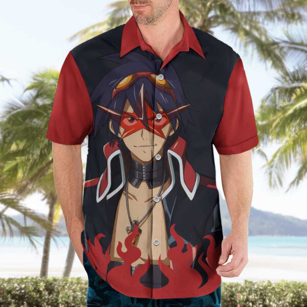 Chemise hawaïenne Simon Tengen Toppa Gurren Lagann anime - Maison Otaku – Image 3