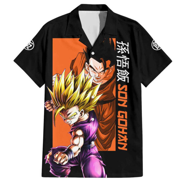 Chemise hawaïenne Son Gohan Dragon Ball Anime - Maison Otaku