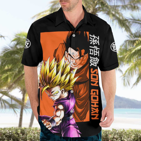 Chemise hawaïenne Son Gohan Dragon Ball Anime - Maison Otaku – Image 3