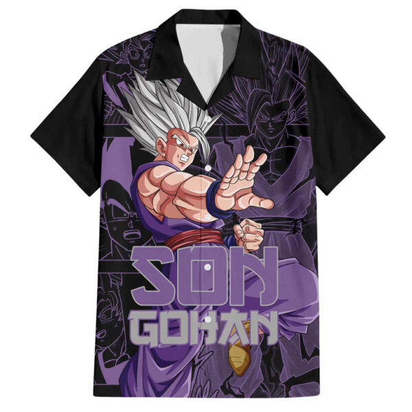 Chemise hawaïenne Son Gohan Dragon Ball Motif Anime Mix Manga - Maison Otaku