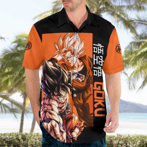 Chemise hawaïenne Son Goku Dragon Ball Anime - Maison Otaku – Image 3