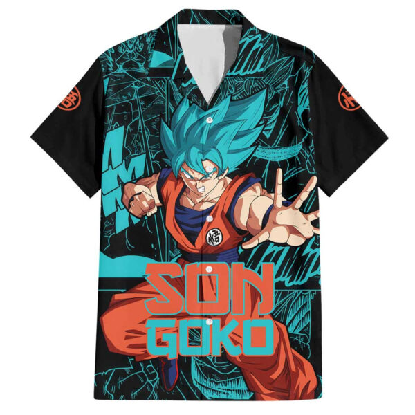 Chemise hawaïenne Son Goku Dragon Ball Anime Mix Manga - Maison Otaku