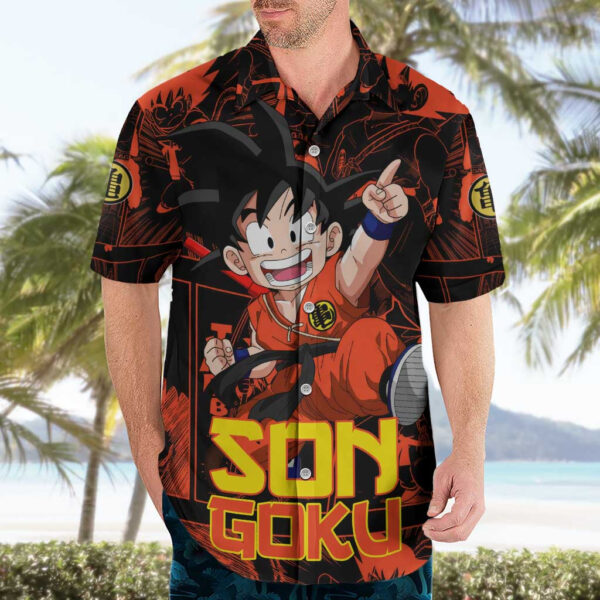 Chemise hawaïenne Son Goku Dragon Ball Motif Anime Mix Manga - Maison Otaku – Image 3