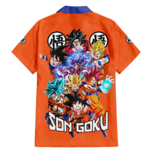Chemise hawaïenne Son Goku Dragon Ball Z Anime V2 - Maison Otaku