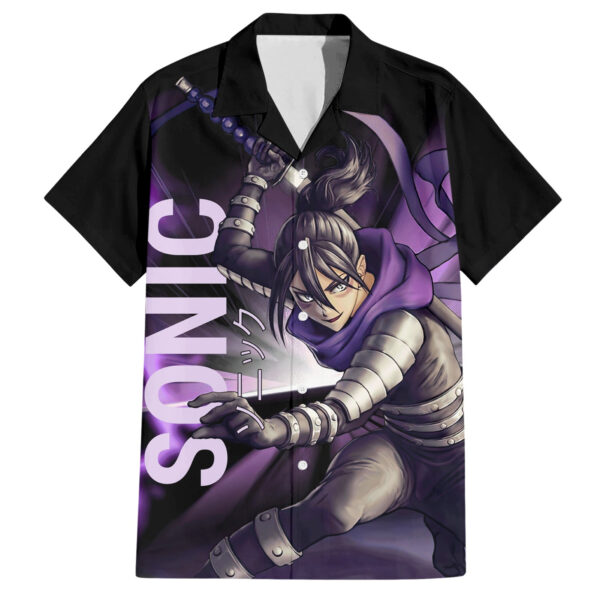 Chemise hawaïenne Sonic One Punch Man - Maison Otaku
