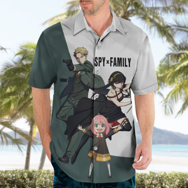 Chemise hawaïenne Spy x Family Famille Drôle Anime - Maison Otaku – Image 3