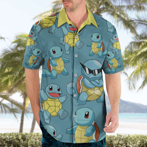 Chemise hawaïenne Squirtle Style Motif - Maison Otaku – Image 3