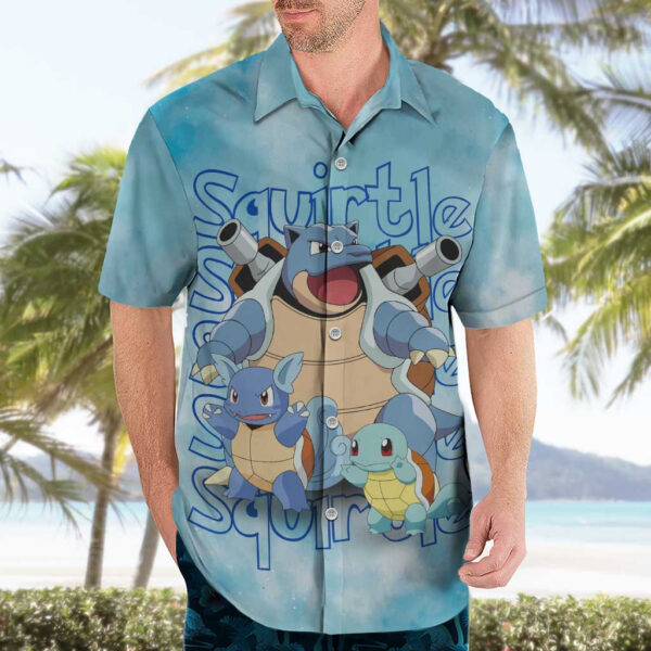 Chemise hawaïenne Squirtle Pokémon Anime - Maison Otaku – Image 3