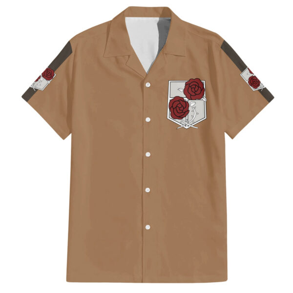 Chemise hawaïenne Garde Stationnaire L'Attaque des Titans Anime - Maison Otaku