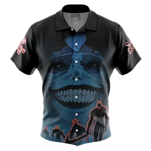 Chemise hawaïenne Statue de Dieu Shin Sang Solo Leveling - Maison Otaku
