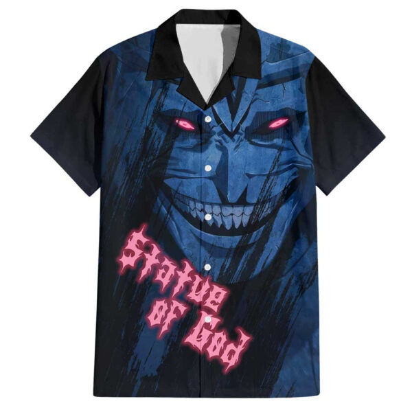 Chemise hawaïenne Statue de Dieu Solo Leveling Anime - Maison Otaku