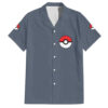 Chemise hawaïenne Type Acier Pokémon Anime - Maison Otaku