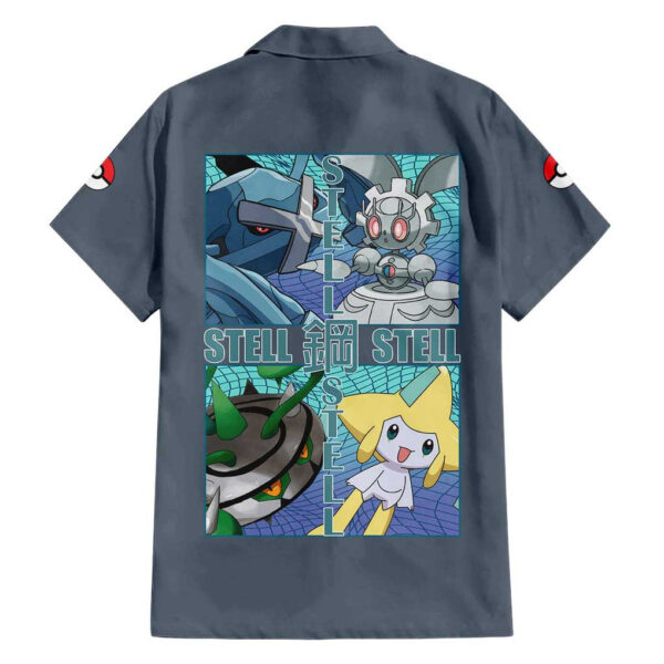 Chemise hawaïenne Type Acier Pokémon Anime - Maison Otaku – Image 2