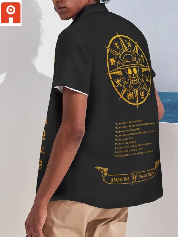 Chemise hawaïenne Grande Flotte Chapeaux de paille - Maison Otaku – Image 2