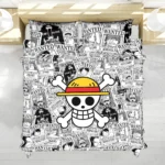 Housse De Couette One Piece Affiches Recherchés Chapeau de Paille Parure de lit Ensemble De Literie