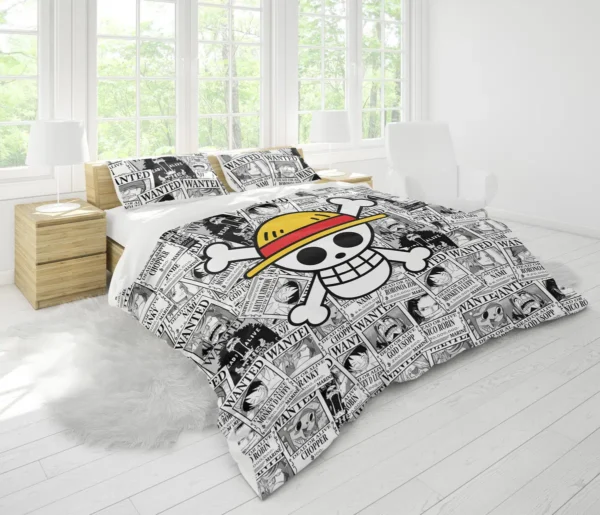 Housse De Couette One Piece Affiches Recherchés Chapeau de Paille Parure de lit Ensemble De Literie – Image 2