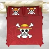 Housse De Couette Pirates du Chapeau de Paille One Piece Parure de lit Ensemble De Literie