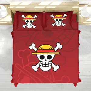 Housse De Couette Pirates du Chapeau de Paille One Piece Parure de lit Ensemble De Literie