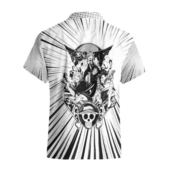 Chemise hawaïenne Trio Monstre Chapeaux de paille Arc Wano TS07 - Maison Otaku – Image 2