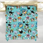 Housse De Couette One Piece Jolly Roger Chapeaux de Paille Parure de lit Ensemble De Literie