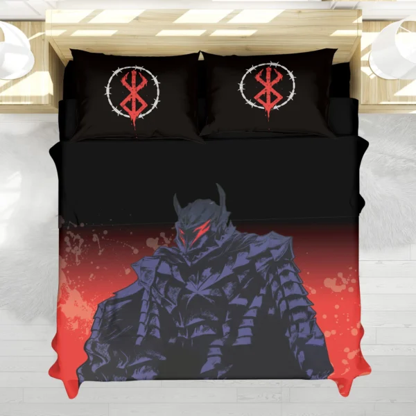 Housse De Couette Berserk Le Guerrier Noir Parure de lit Ensemble De Literie