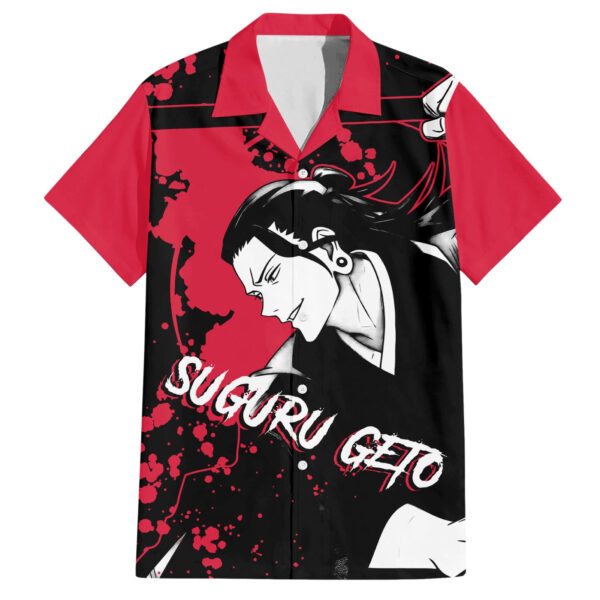 Chemise hawaïenne Suguru Geto Jujutsu Kaisen Manga Style Art - Maison Otaku